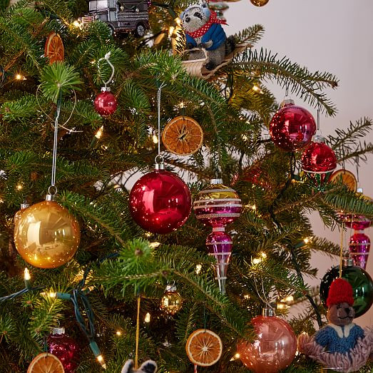 Bright Multi Glass Ball Ornaments (Set of 9) | West Elm (US)