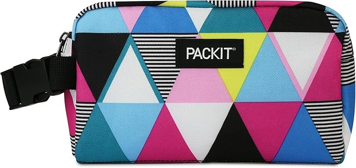 PackIt Freezable Snack Box, Triangle Stripes, Built with ECOFREEZE Technology, Collapsible, Reusa... | Amazon (US)
