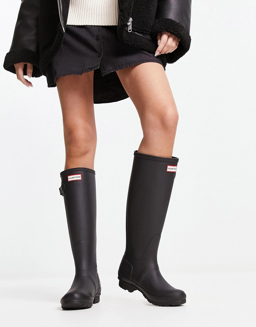 Hunter Original tall wellington boots in black | ASOS (Global)