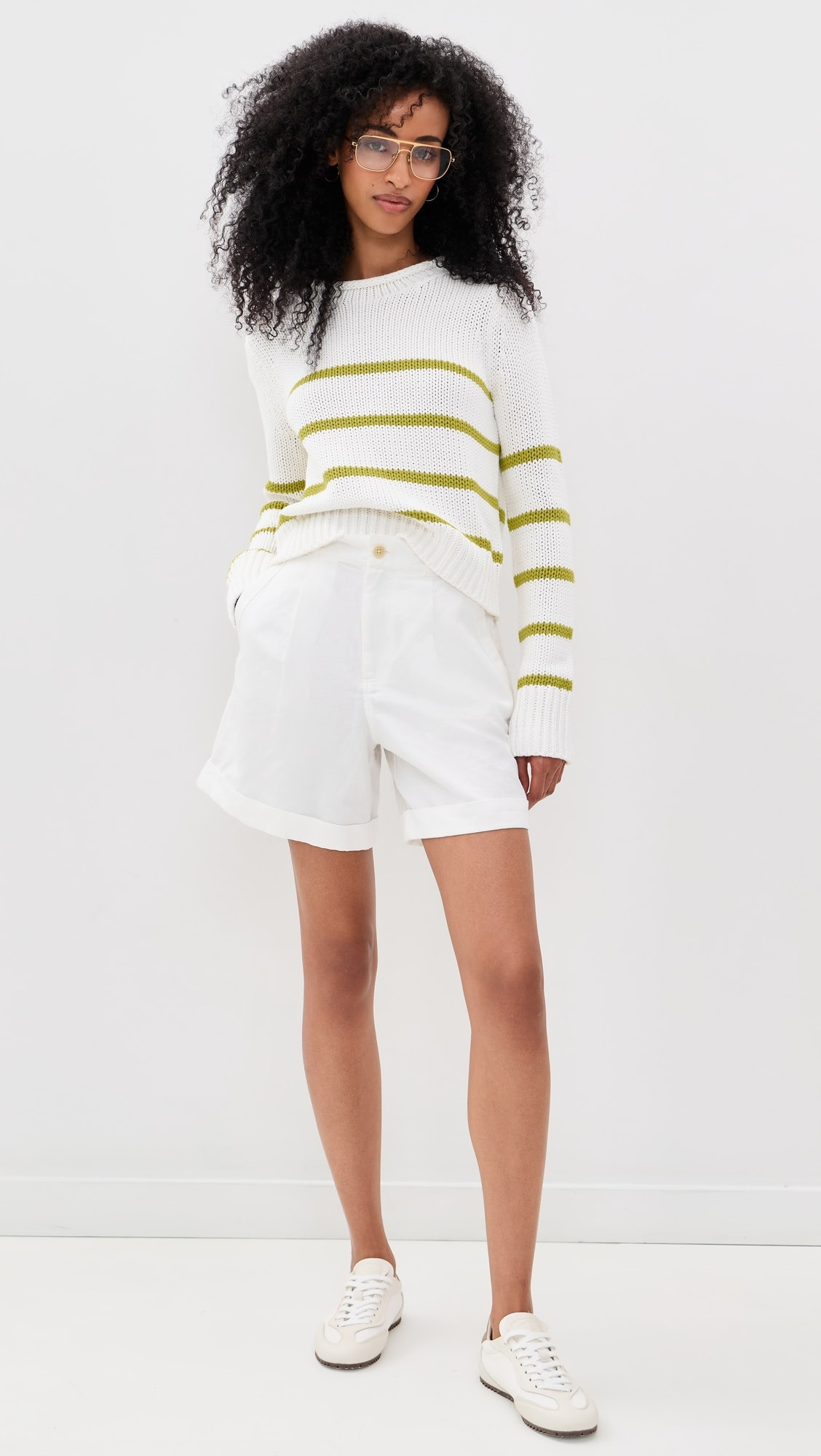 Lucie Linen Cotton Shorts | Shopbop