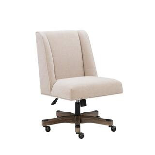 Alex Natural Fabric Adjustable Height Swivel Office Desk Task Chair in Washed Gray with Wheels | The Home Depot