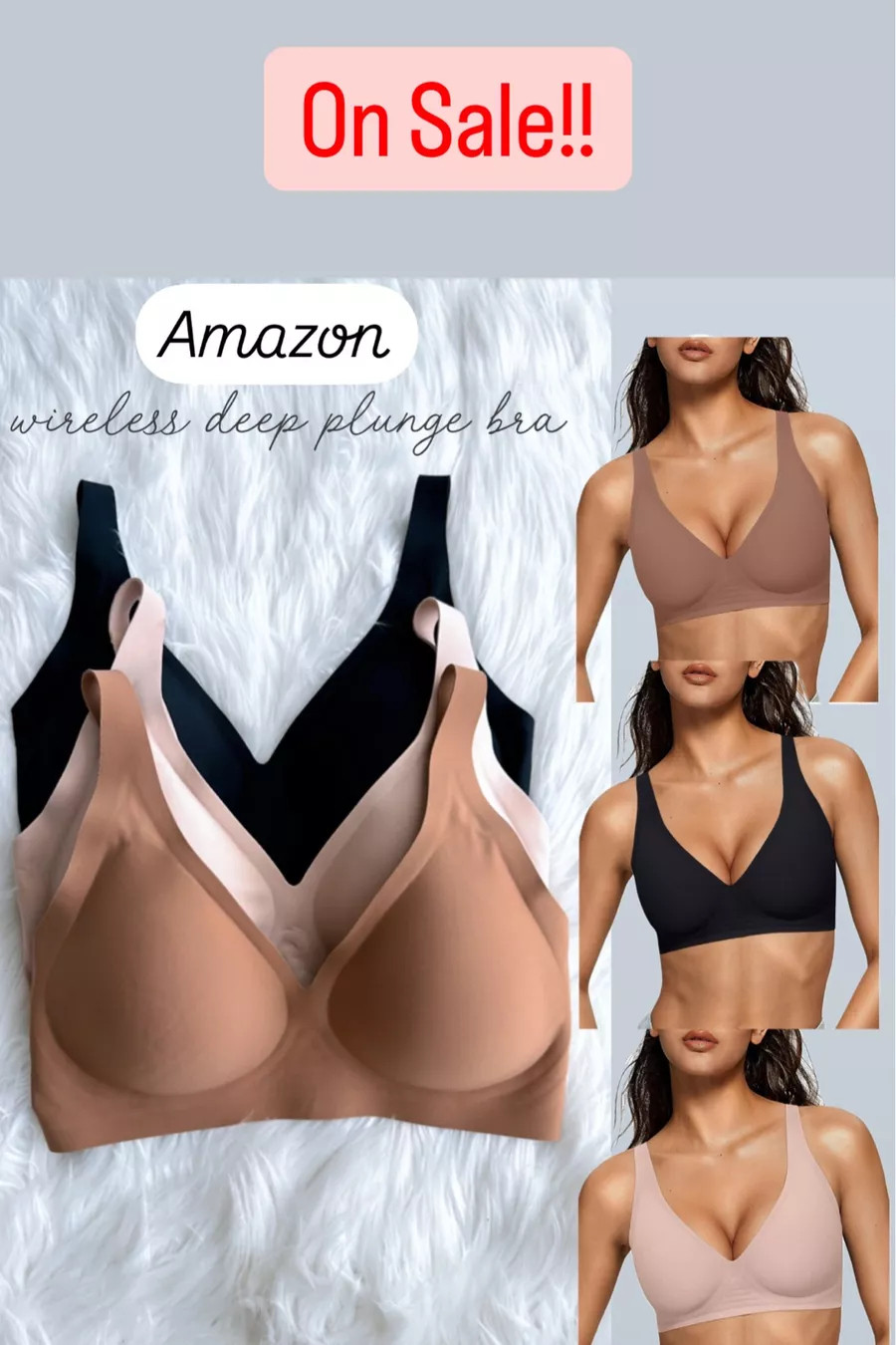 Amazon seamless wireless bras on sale!! These are #1 best sellers! Soo comfortable feel like you’re wearing nothing

 

 #LTKGiftGuide #LTKHoliday #LTKdayinmylife