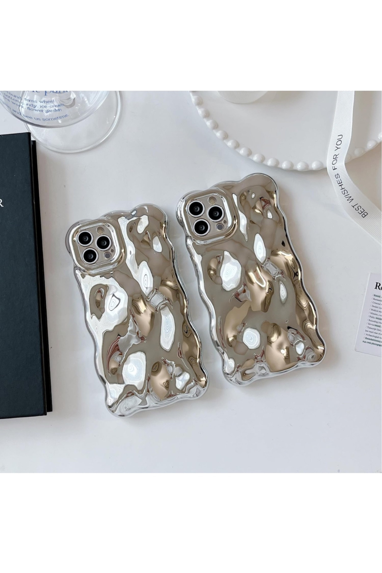 Wavy phone case 
Textured case
Cool case
Amazon case 
Silver case

Aitipy Compatible with iPhone 12 Pro Max Case, Cute 3D Wave Bubble Pattern and Stylish Wavy Border, Soft TPU, All-Inclusive Camera Protection Shockproof Phone Case for Women Girls (Silver)

#LTKfindsunder50
