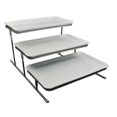 3-Step Rectangular Standing Server | Bed Bath & Beyond