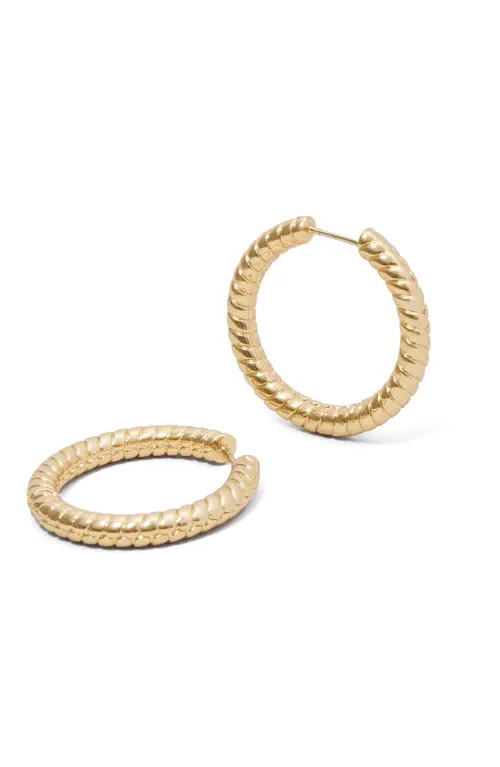 Jennifer Fisher Madison Avenue Huggie Hoop Earrings in Yellow Gold at Nordstrom | Nordstrom