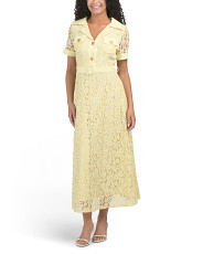 Short Sleeve Lace Maxi Dress | Casual Dresses  | Marshalls | Marshalls