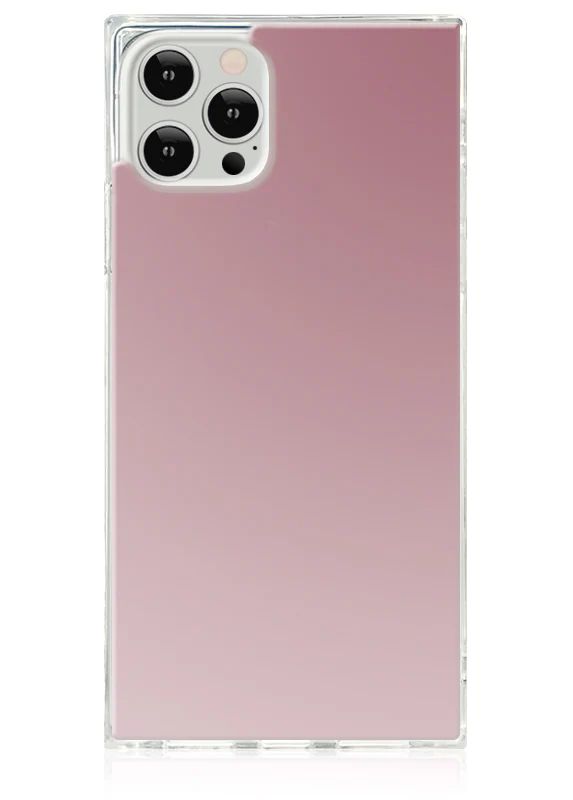 Metallic Rose Mirror SQUARE iPhone Case | FLAUNT