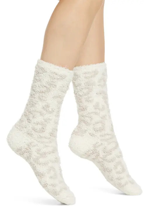 barefoot dreams CozyChic™ Barefoot in the Wild Socks in Cream/Stone at Nordstrom | Nordstrom