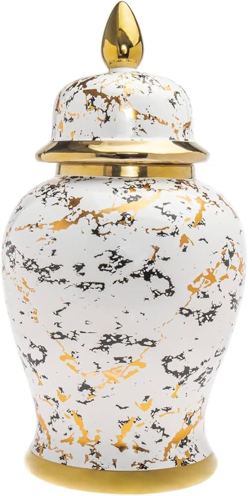 Godinger Jar Centerpiece Vase Storage - Marble Swirl Ginger - Large | Amazon (US)