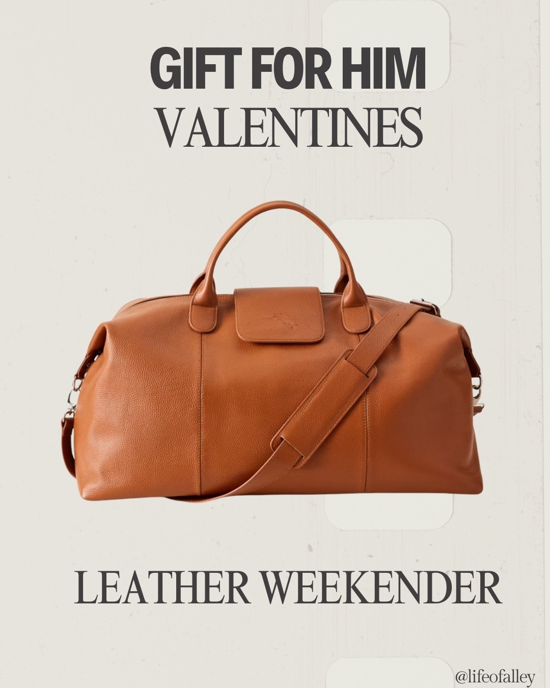 Gift for him! This luxe leather weekender is a practical valentines gift idea. 

#LTKMens #LTKTravel #LTKValentine