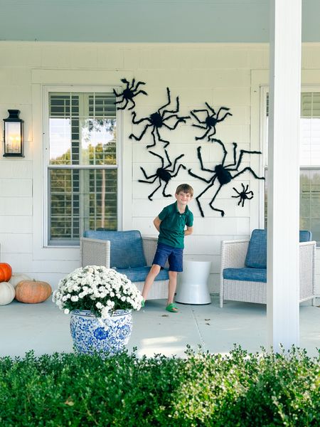 We got these creepy spiders for our fall front porch for $30! We attach them with gorilla tape! Easy way to add a little spooky to your front porch for October! 

#LTKSeasonal #LTKhome #LTKHalloween