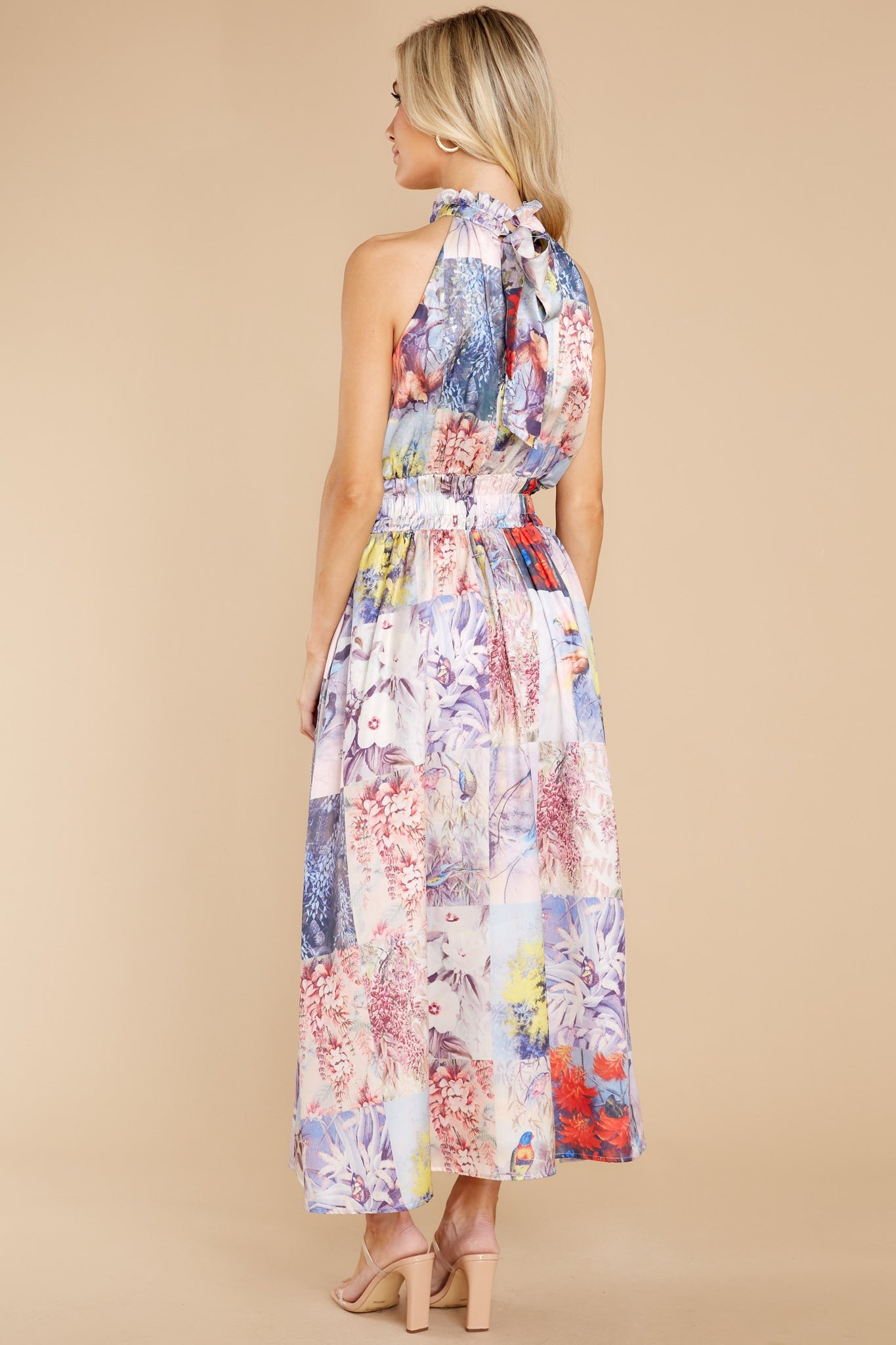 It's Destiny Lavender Floral Print Maxi Dress | Red Dress 