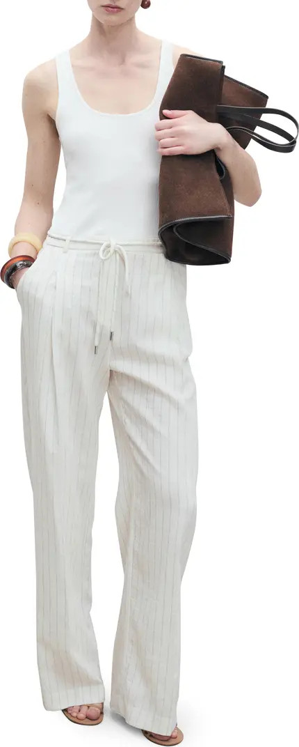 MANGO Mixed Media Tank Jumpsuit | Nordstrom | Nordstrom