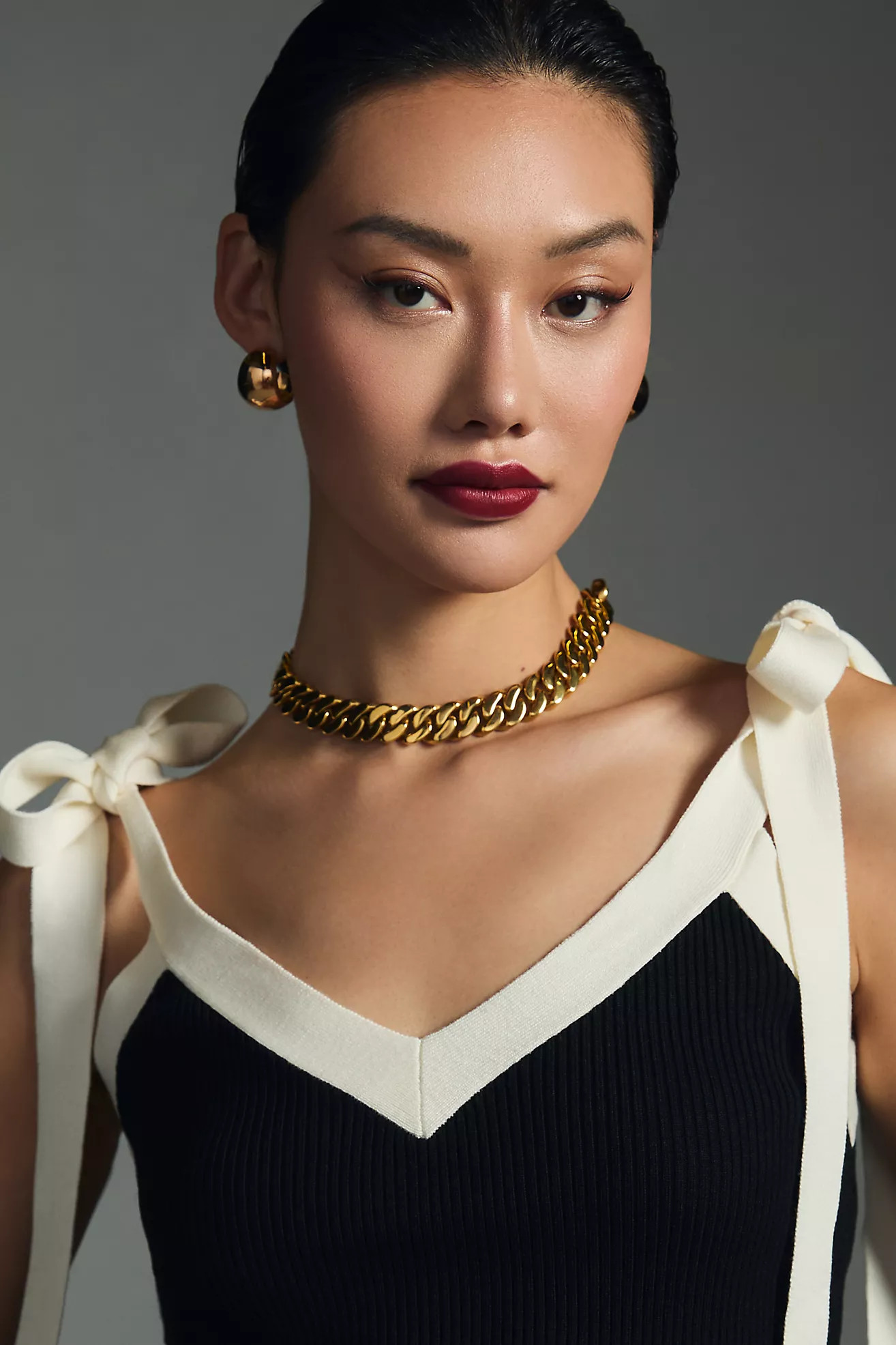 Oversized Pearl and Chain Necklace | Anthropologie (US)