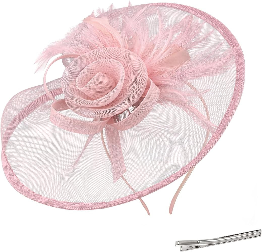 Fascinators Headband Derby Hat for Women Tea Party Hat Classic Hair Accessories for Women | Amazon (US)
