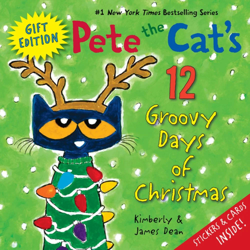 James Dean: Pete the Cat's 12 Groovy Days of Christmas Gift Edition: Includes Stickers and Holida... | Walmart (US)
