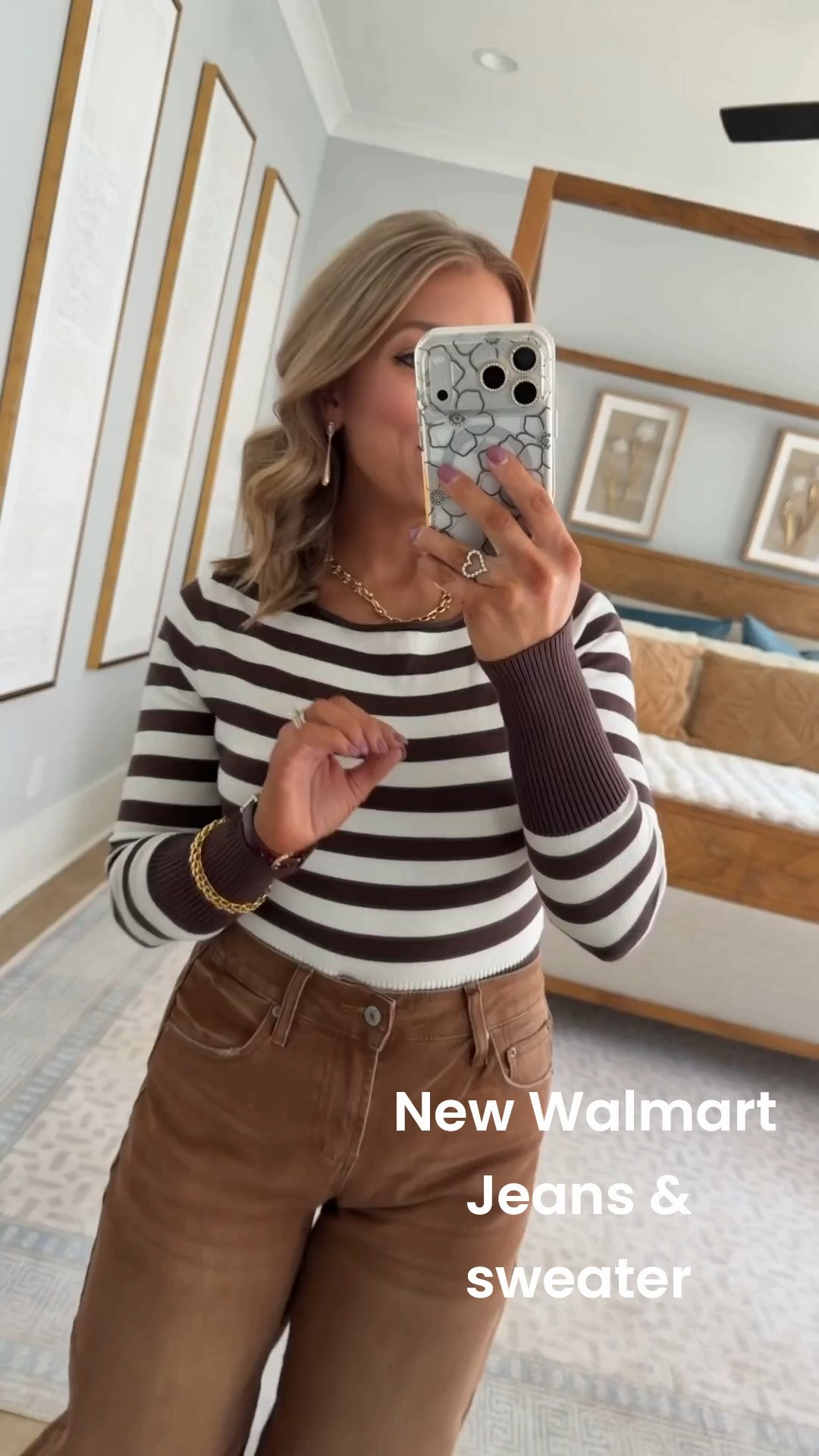 The COLORS in this Walmart fall outfit! 🤎 This chocolate brown striped sweater paired with the brown wide-leg jeans is giving me all the fall feels, but can we talk about these sneakers?! The lace trim + sheer ribbon laces are such a fun feminine detail. One of my favorite Walmart fall fashion looks yet! Wearing the 4 in the jeans and S in the sweater. Go up a size in both! 

#WalmartFashion #WalmartFinds #WalmartStyle #FallFashion #FallOutfitIdeas #BrownOutfit #StripedSweater #WalmartShoes #AffordableFashion #FallStyle

#LTKootd #LTKPetite