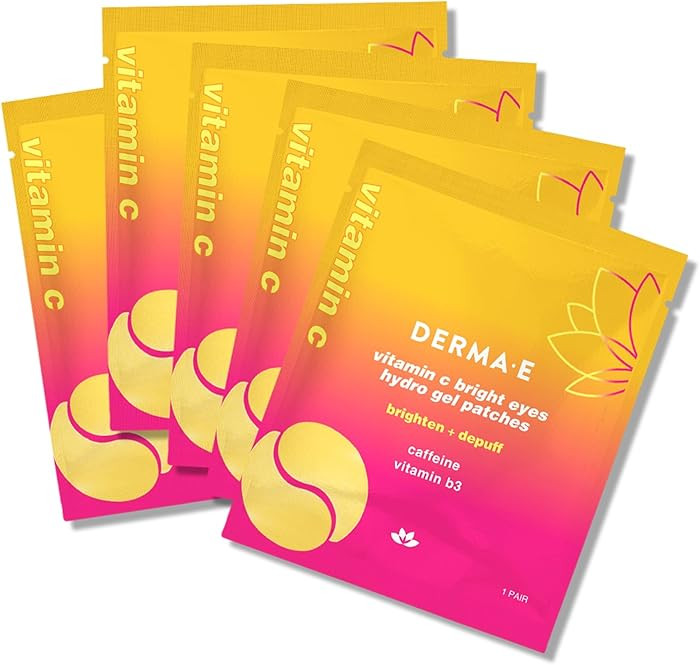 Derma E Vitamin C Bright Eyes Hydro Gel Under Eye Patches for Dark Circles (10 Ct, 5 Pairs) Allan... | Amazon (US)