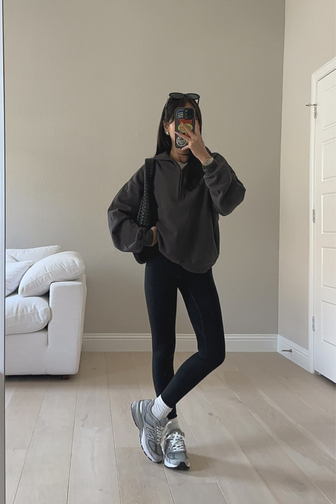 comfy outfit, wearing xxs in both top and legging

#LTKActive #LTKFitness