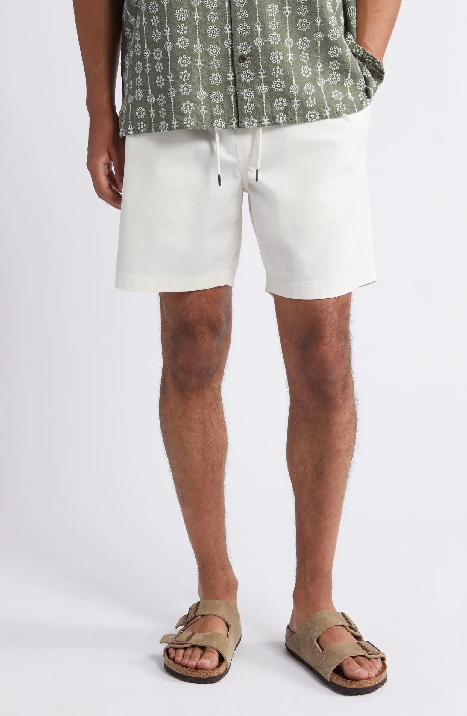 Treasure & Bond Solid Deck Stretch Cotton Shorts | Nordstrom | Nordstrom