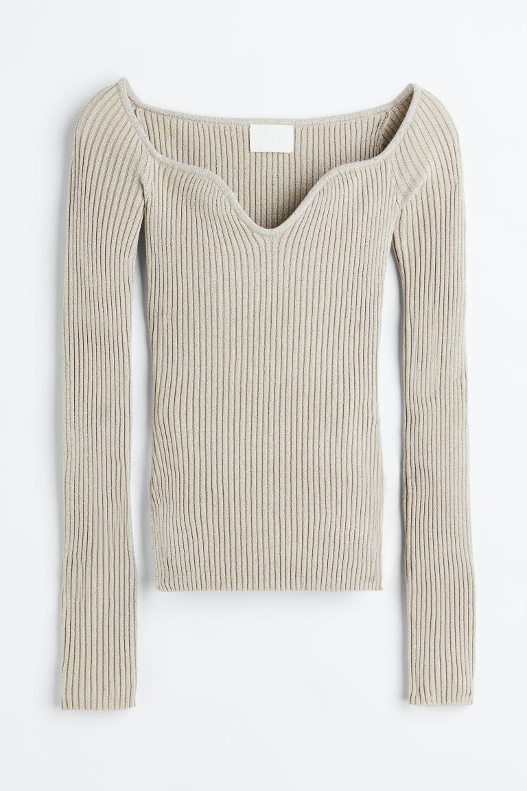 Glittery Rib-knit Top | H&M (US + CA)