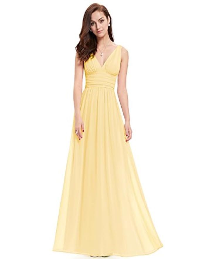 Ever-Pretty Sleeveless V-Neck Semi-Formal Maxi Evening Dress 09016 | Amazon (US)