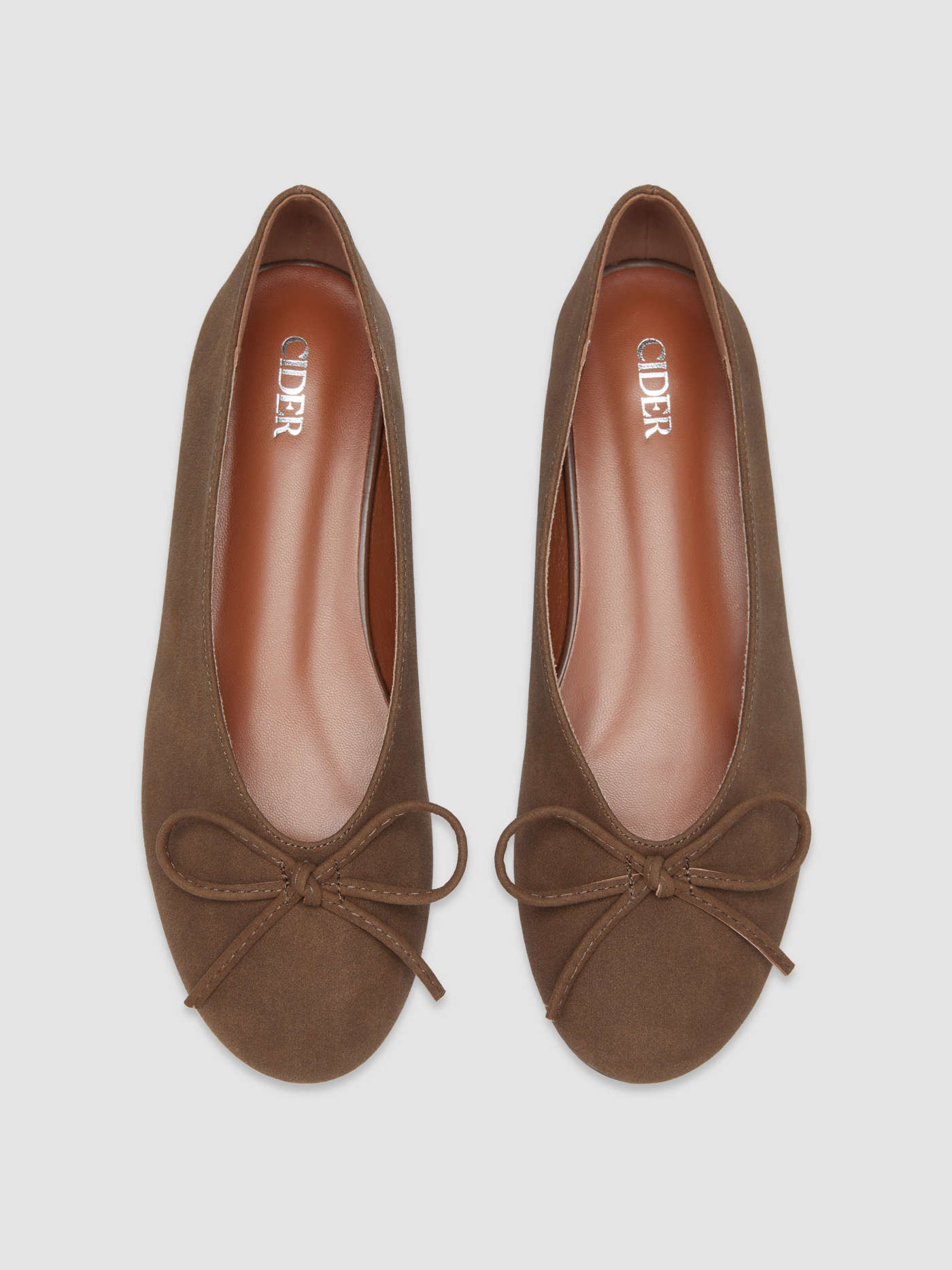 BOWKNOT SUEDE MARY JANE FLATS | Cider
