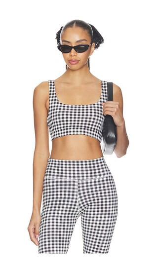 STRUT-THIS The Jolie Sports Bra in Black,White. - size M | Revolve Clothing (Global)