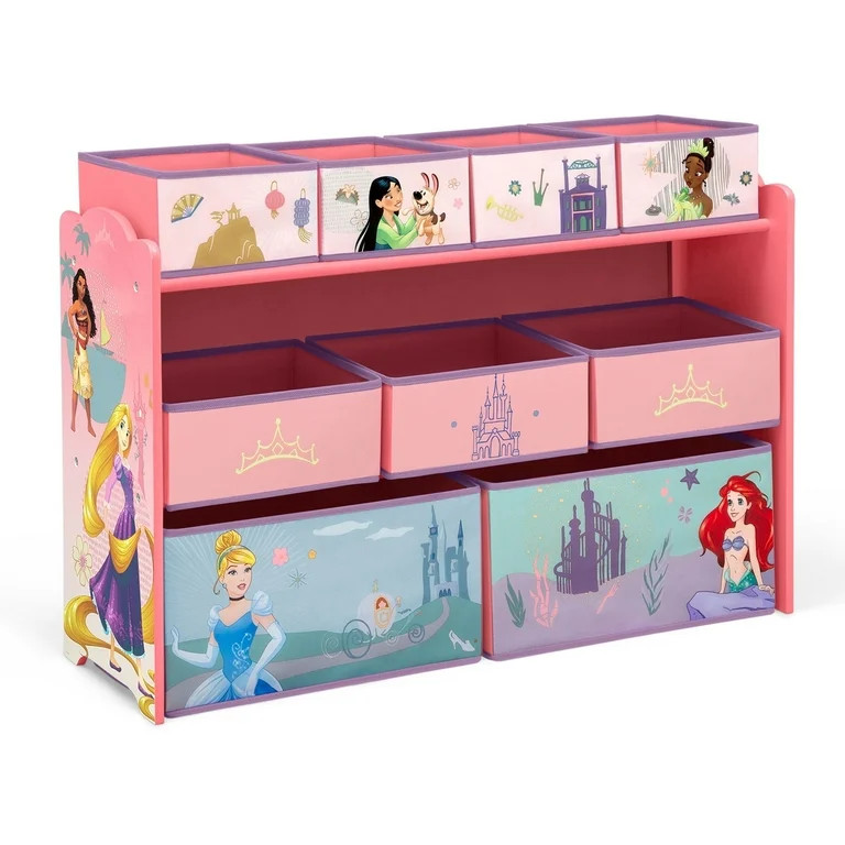 Disney Princess Deluxe 9 Bin Design and Store Toy Organizer by Delta Children - Walmart.com | Walmart (US)