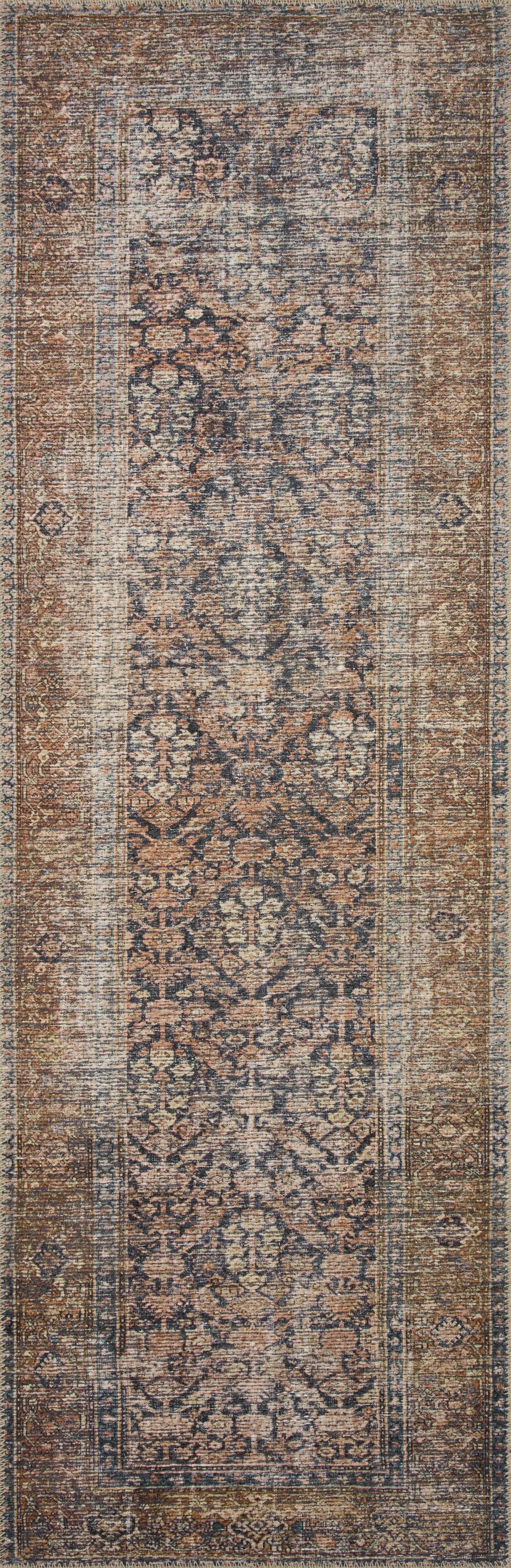 Amber Lewis x Loloi Billie Oriental Ink / Salmon Area Rug | Wayfair North America