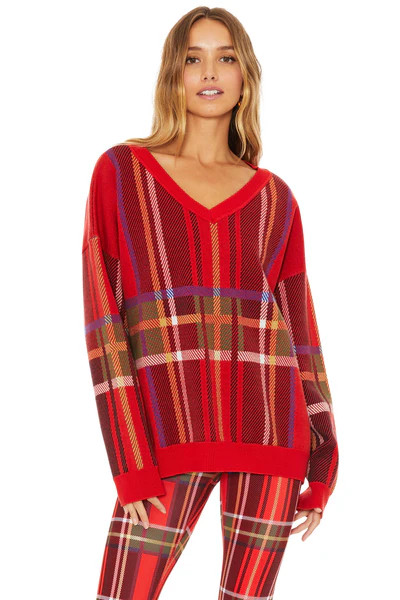 Joey Sweater Holiday Plaid | Beach Riot