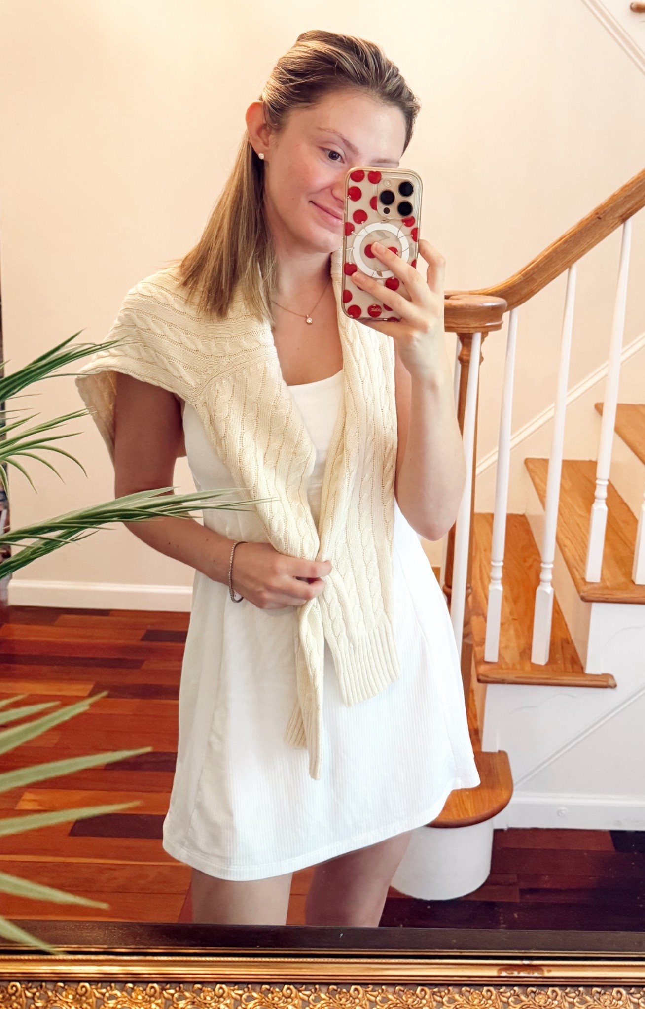 The cutest lil tennis outfit from Walmart!
I found this precious white tennis dress for such a great price! Perfect for pickle ball/ tennis nights or travel days
White seersucker tennis outfitts