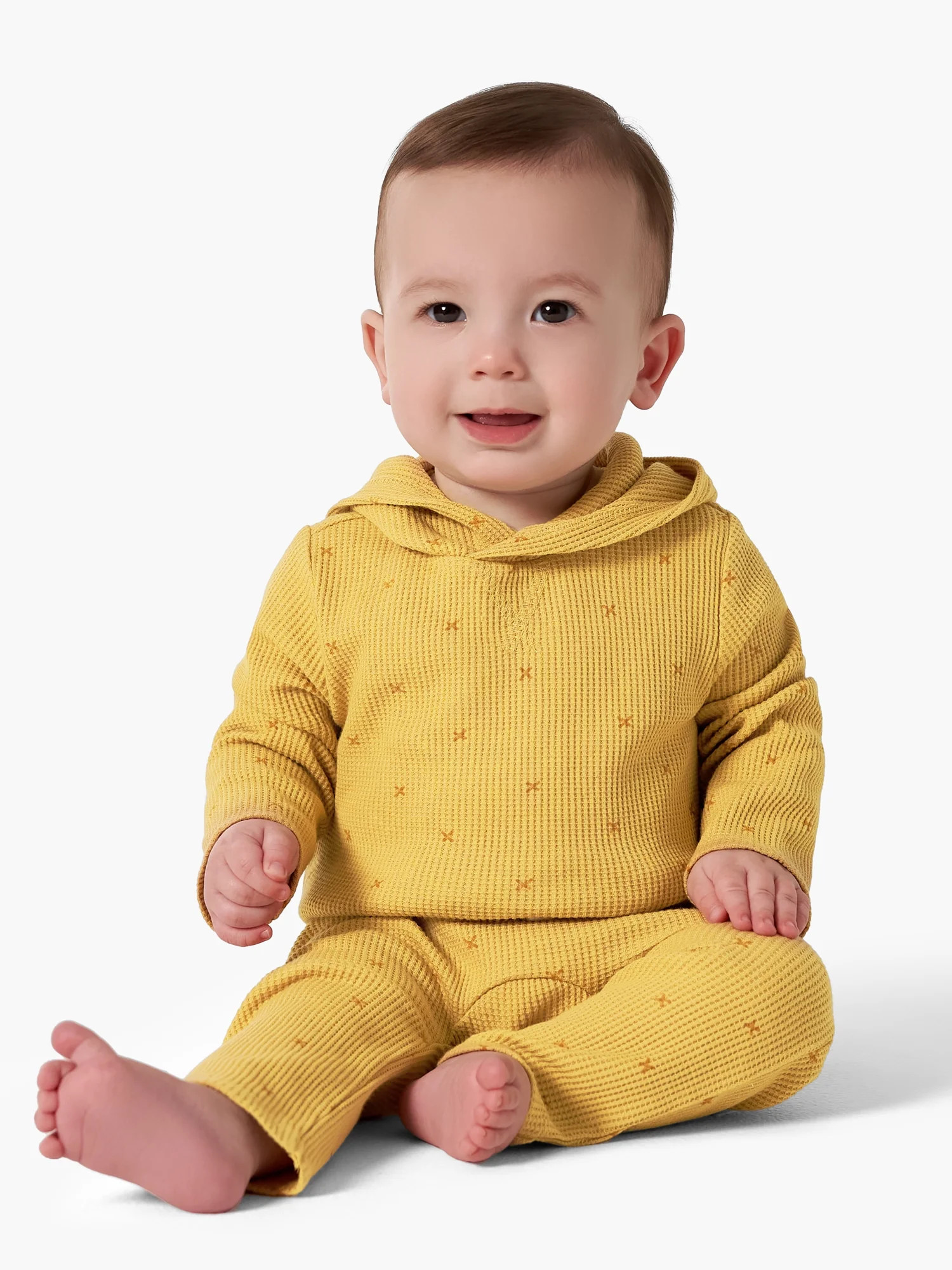 Modern Moments by Gerber Baby Boy Casual Hoodie and Pant Outfit Set, 2-Piece, Sizes 0/3M-24M | Walmart (US)