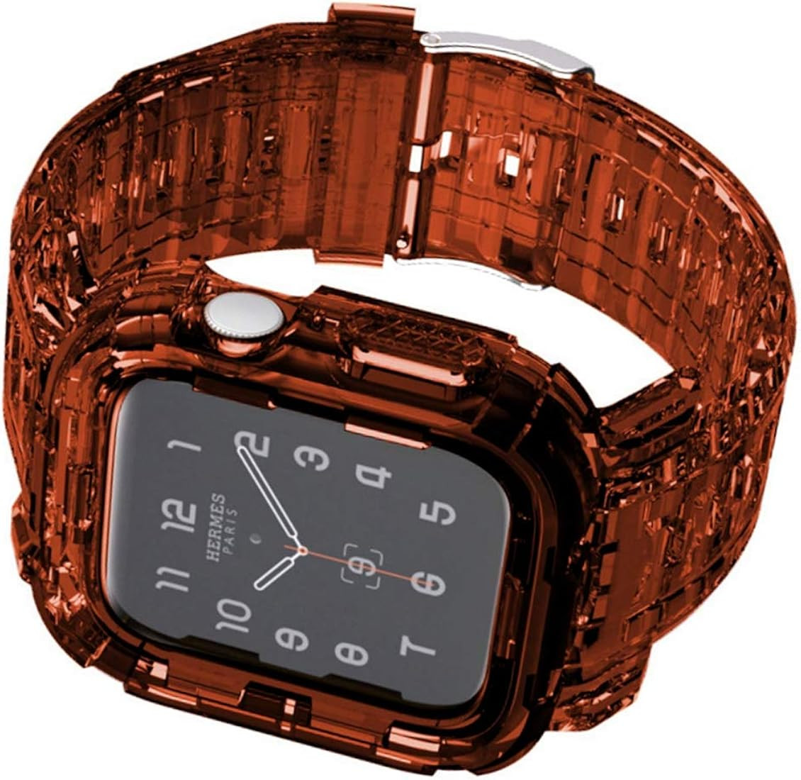 Compatible for Apple Watch Bands Case 45mm 41mm 44mm 42mm 40mm 38mm, Crystal Clear Transparent in... | Amazon (US)