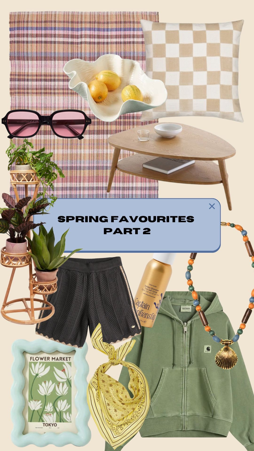 Fresh finds for warmer days - cosy textures, soft pastels, and playful details to bring that spring vibe inside and out. From rattan plant stands to statement sunnies and the perfect throw-on hoodie, here’s what I’m loving this season!
Shop everything below and give your space (and wardrobe) a little spring refresh! ☀️

#LTKSpring #HomeStyle #SpringRefresh #LTKunder100 #LTKhome #LTKfashion #SpringFavorites

#LTKspring #LTKhome #LTKsummer