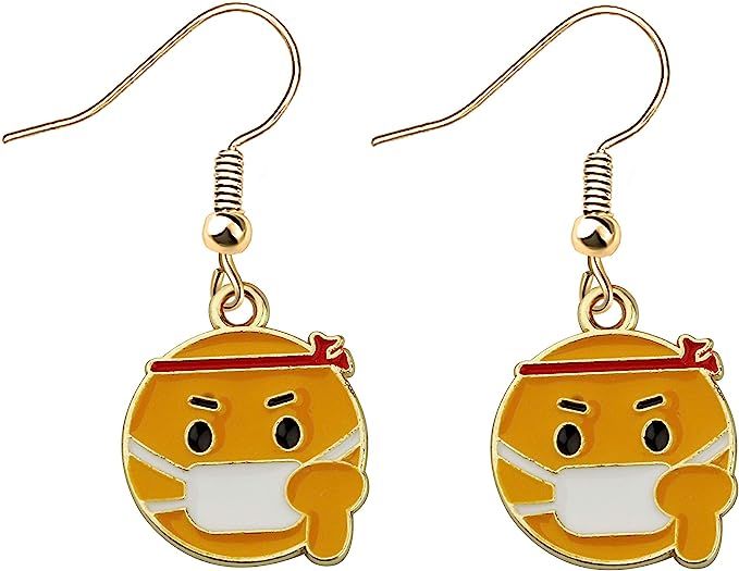 SEIRAA Funny Earrings Humor Social Distancing 2020 Gifts (Mask earrings) | Amazon (US)
