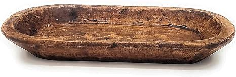 Rustic Wooden Bread Dough Bowl - Bateas - Home Decoration Centerpiece - Handmade (Medium 20") | Amazon (US)