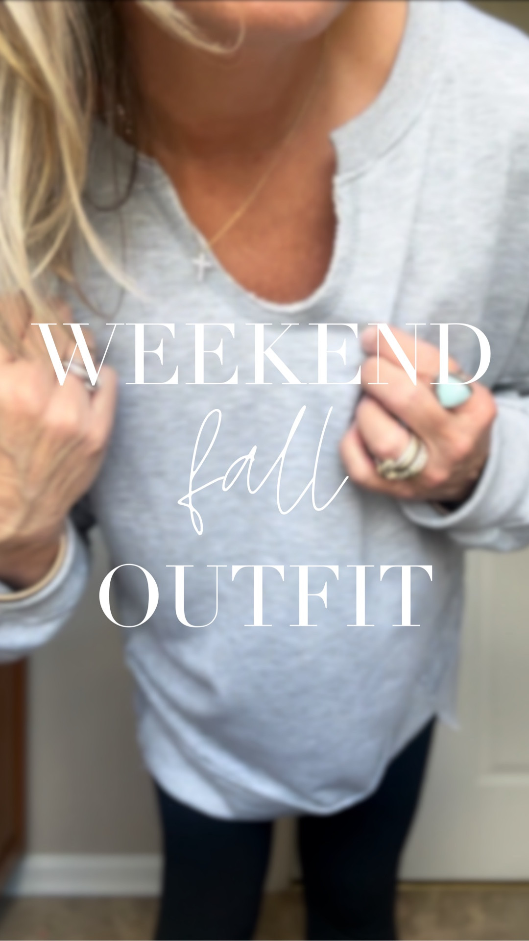 🌸5’7 150# wearing size Large in sweatshirt because I wanted it extra oversized. You have the option to get your leggings in 25 or 28 inch inseam. I got the 28. Cute. Comfy. Relaxed. The perfect weekend Fall outfit that’s also great for traveling .

#LTKOver40 #LTKTravel #LTKMidsize