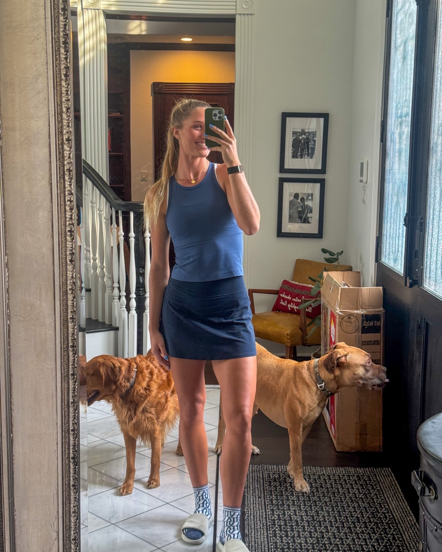 been loving wearing blue lately💙 I wear a size 6 in tank and 6 tall in the skirt! also I wasn’t able to link the socks but they are from Fore All! super cute and always get compliments on them:) 

#LTKActive #LTKootd #LTKTall
