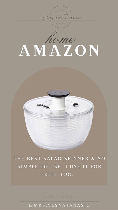 Favorite salad spinner from Amazon! I love using this for salads but also to wash fruit! 

Amazon find, Amazon home, kitchen, salad spinner, 

#LTKGiftGuide #LTKfindsunder50 #LTKhome