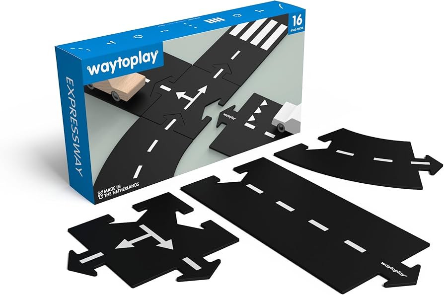 Waytoplay Expressway, 16 Piece Circuit for Toy Cars - Flexible, Indestructible, and Waterproof - ... | Amazon (US)