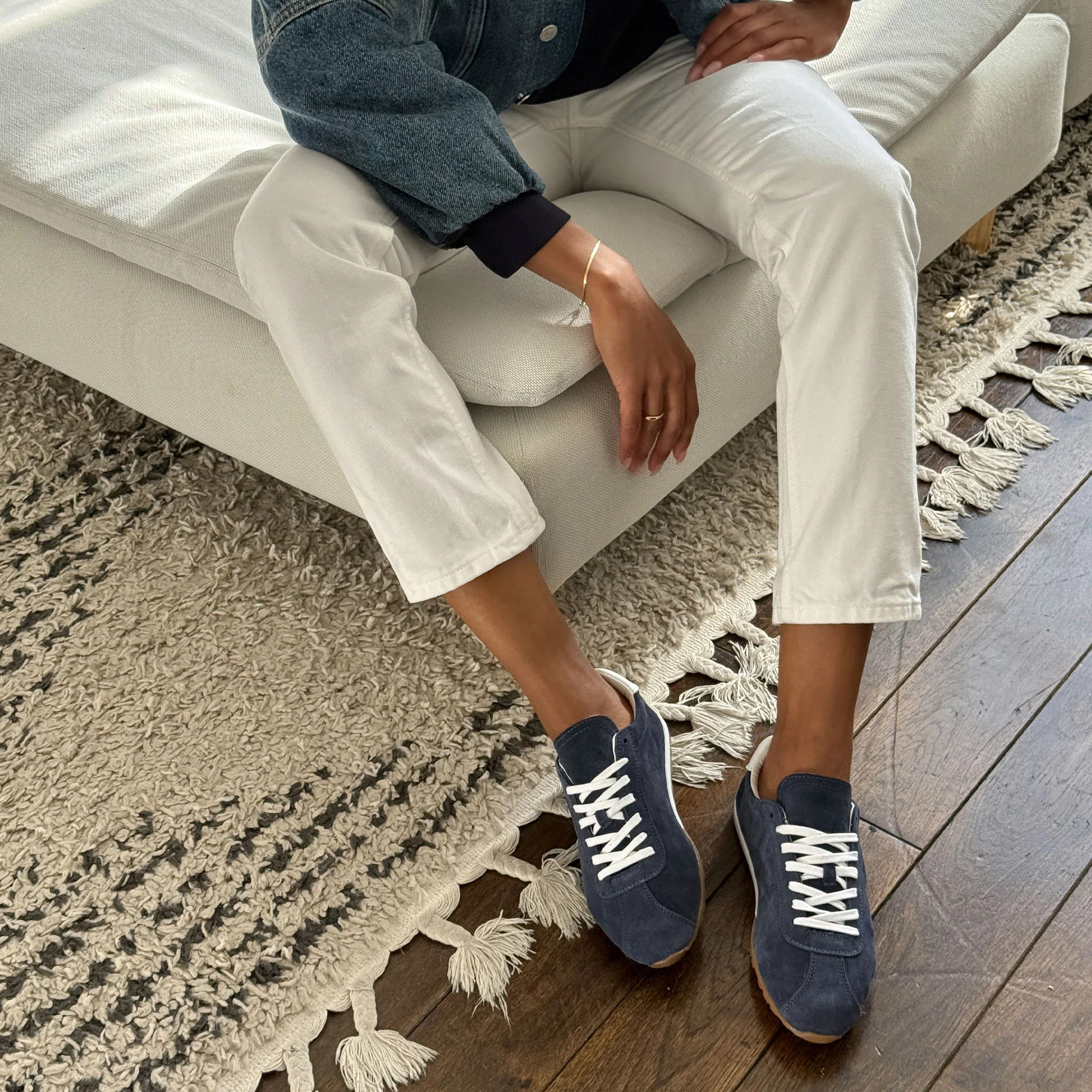 Serina Navy Suede Sneakers | Dolce Vita | DolceVita.com