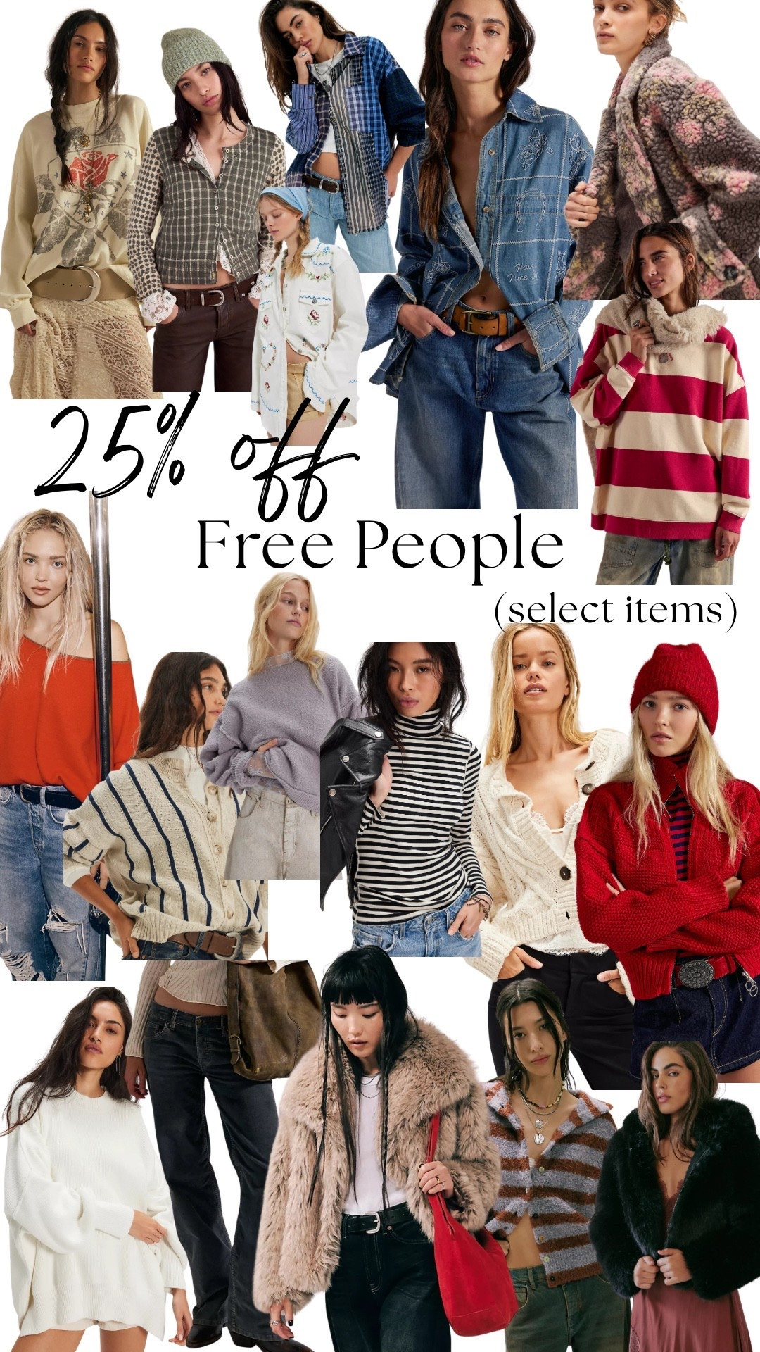Free People - 25% off select items for a limited time 

#LTKootd #LTKSaleAlert
