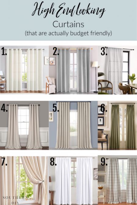 High end looking curtains for bedrooms, living rooms, and more on a budget 

#LTKsalealert #LTKhome #LTKstyletip