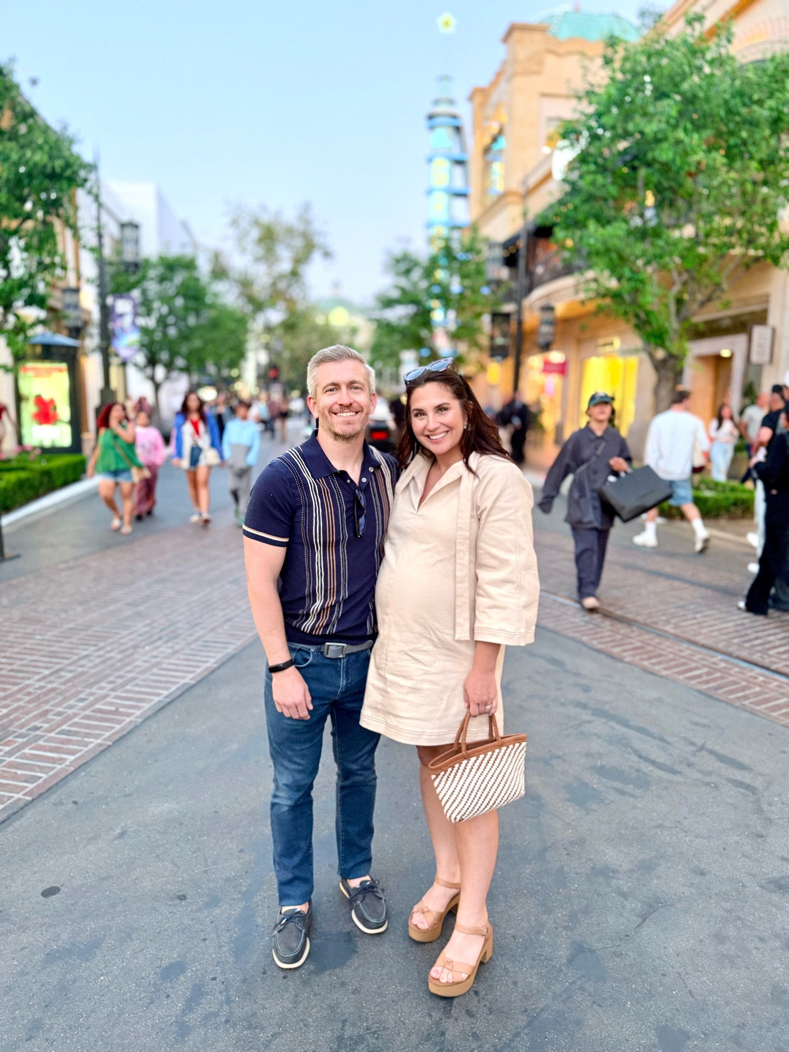 Adore this dress all year round. I have both the denim and beige. Wearing a small in denim and medium in beige. Both are bump friendly! Wore it on vacation to dinner. 

#LTKsalealert #LTKmidsize #LTKbump