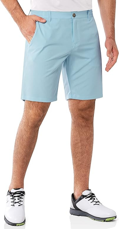 33,000ft Men's Golf Shorts 9" Dry Fit Stretch Golf Short UPF 50+ Lightweight Flat Front Golf Shor... | Amazon (US)
