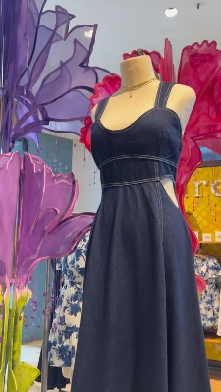 This denim dress is an absolute stunner! We love the cut out detail

#LTKxAnthro #LTKFind #LTKstyletip