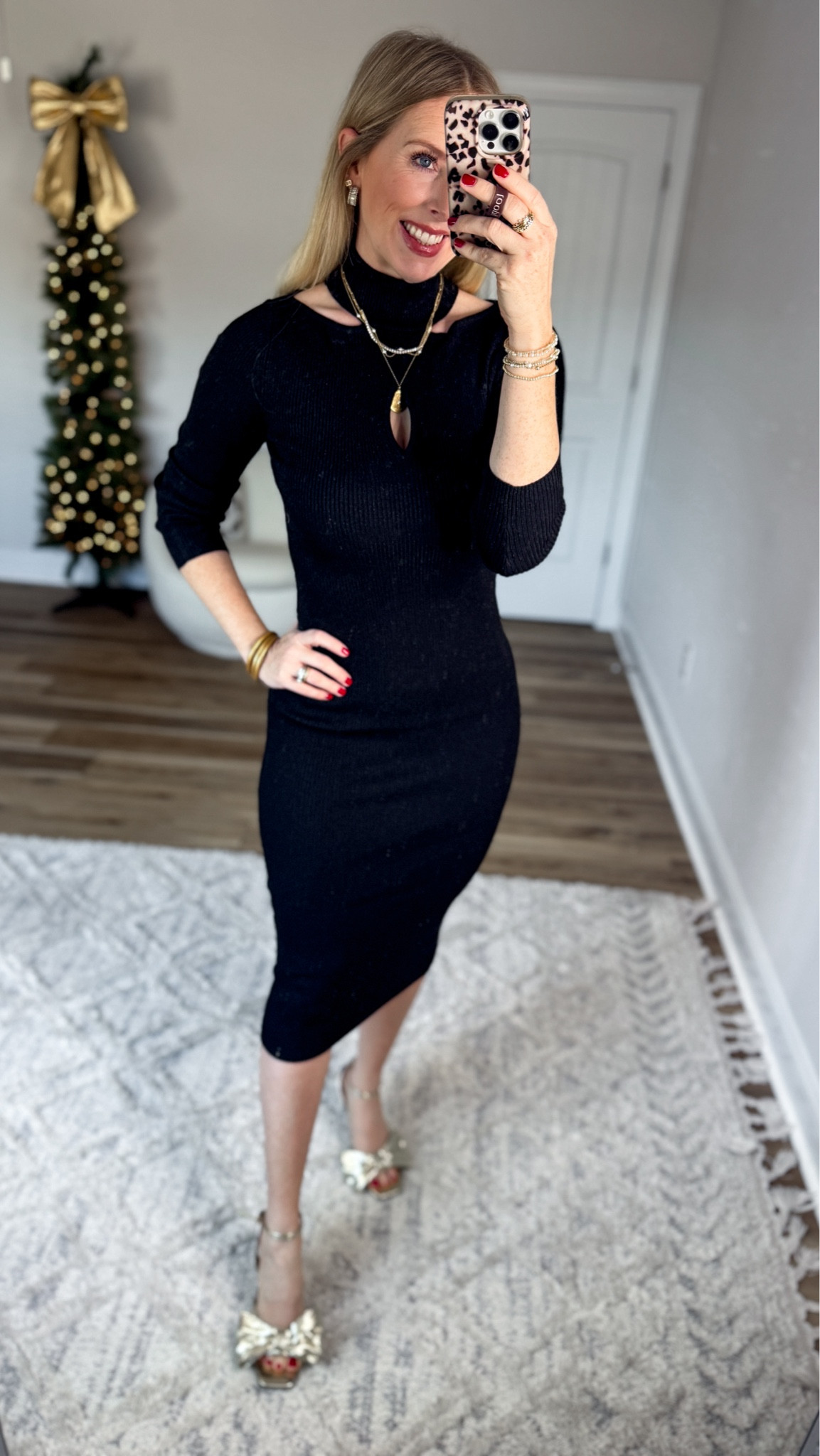 Weekend Walmart Wins SALE try-on
Shimmer sweater dress with cut outs- small [is very fitted!]

#LTKHoliday #LTKSaleAlert #LTKFindsUnder50