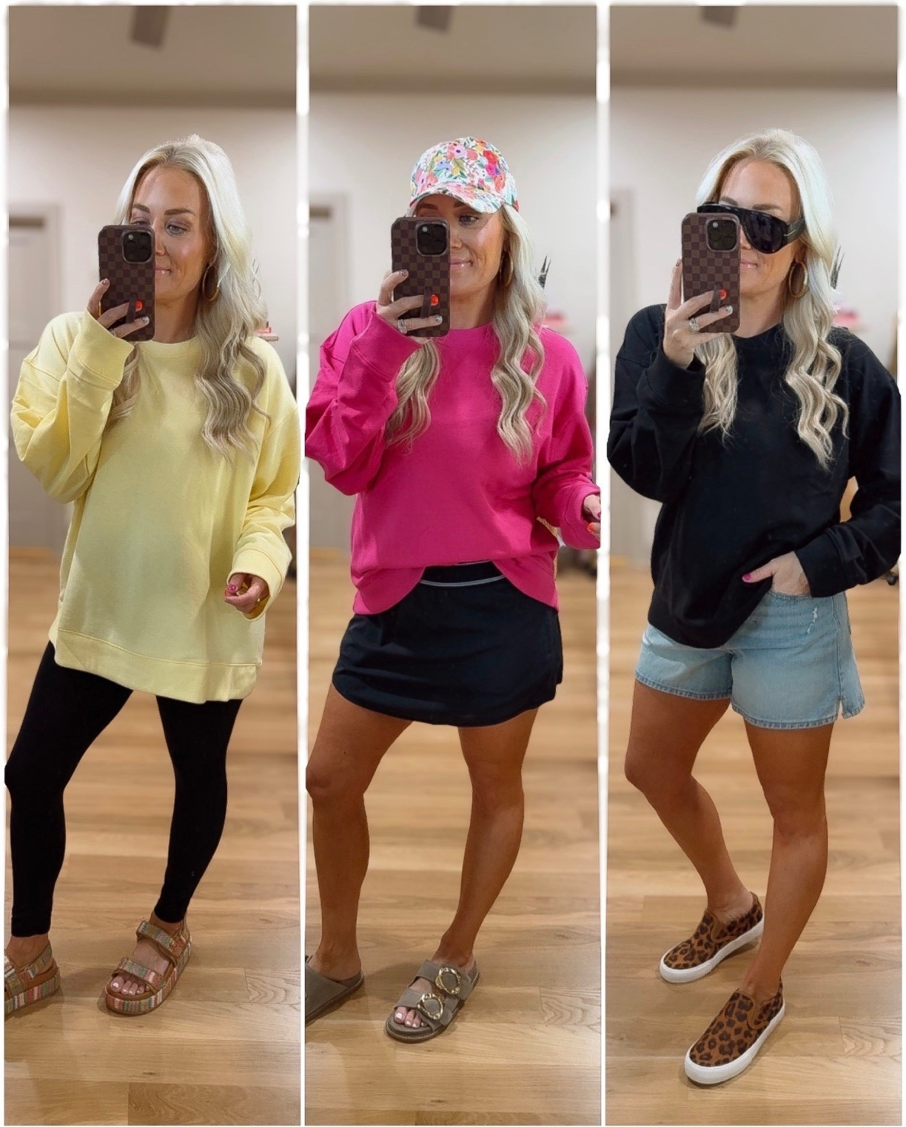These pullovers are as low as $5!!!! 
Yellow - XL
Pink - Large 
Black - medium 