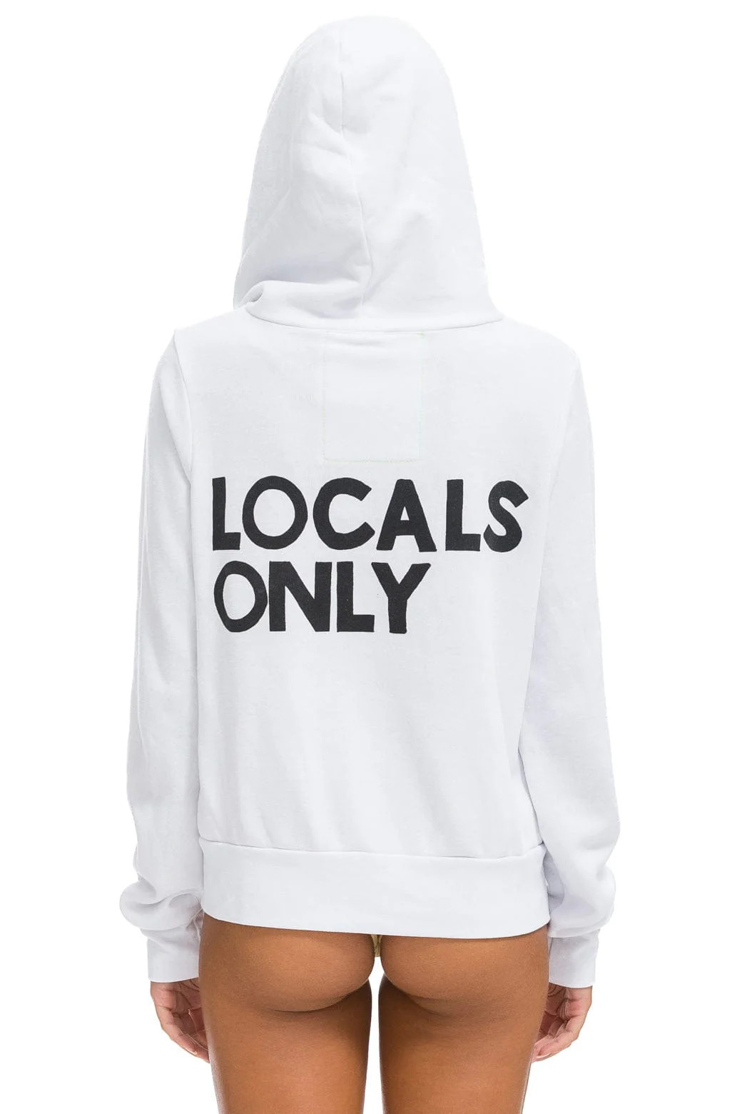 LOCALS ONLY HOODIE - WHITE | Aviator Nation
